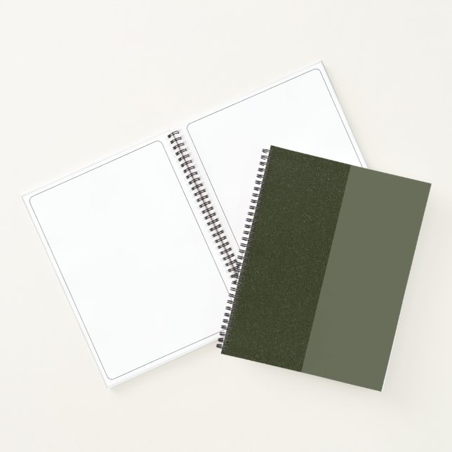 Cuaderno Sketchbook de espiral verde de Split Moss - Person (Interior)