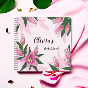 Cuaderno Sketchbook de Lirio en Blooming Pink