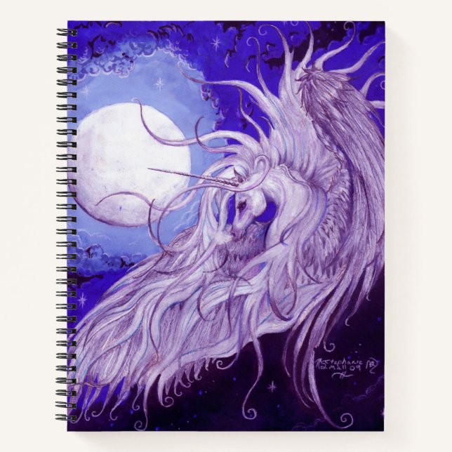 Cuaderno Sketchbook de Unicorn Moon (Anverso)