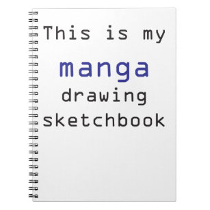 Cuaderno Sketchbook del dibujo de Manga