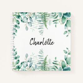 Cuaderno Sketchbook eucalyptus greenerenery helechos de bos