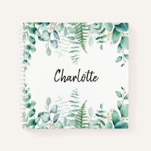 Cuaderno Sketchbook eucalyptus greenerenery helechos de bos