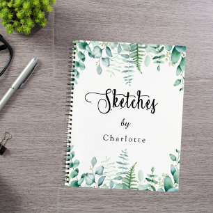 Cuaderno Sketchbook eucalyptus greenerenery helechos de bos