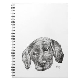 Cuaderno Sketchbook lindo del perrito de Labrador
