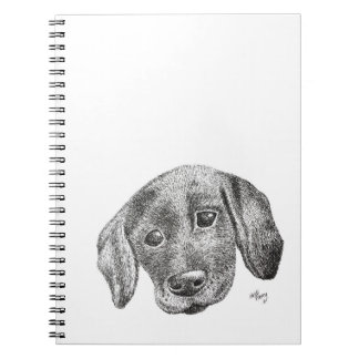 Cuaderno Sketchbook lindo del perrito de Labrador