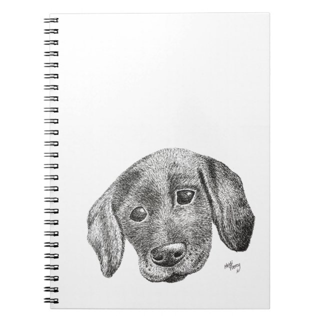 Cuaderno Sketchbook lindo del perrito de Labrador (Frente)