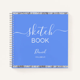 Cuaderno Sketchbook personalizado Su nombre guión elegante