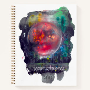 Cuaderno Sketchbook Red Planet Space Modern