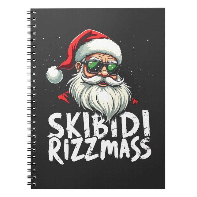 Cuaderno Skibidi Rizzmas Navidades divertidos de jerga gene (Frente)