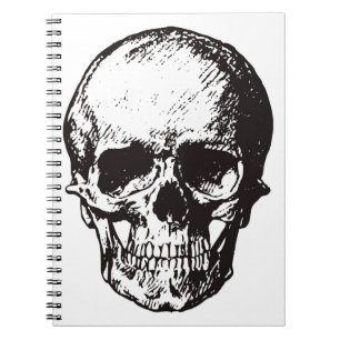 Cuaderno Skull Fantasy Art Rock Punk fuerte Metalizado
