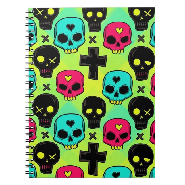 Cuaderno Skull Pattern (Frente)