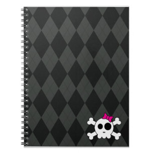 Cuaderno Skully y Argyle lindos