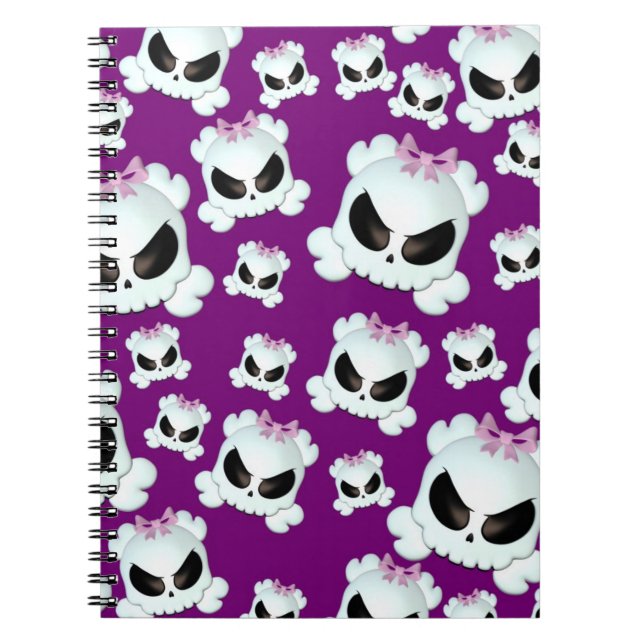 Cuaderno Skullz femenino (Frente)