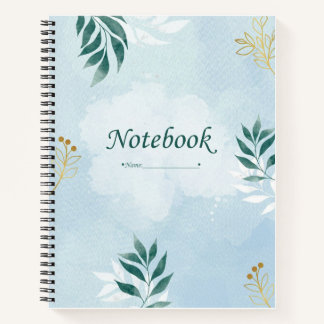 Cuaderno Sky-Blue Spiral Notebook