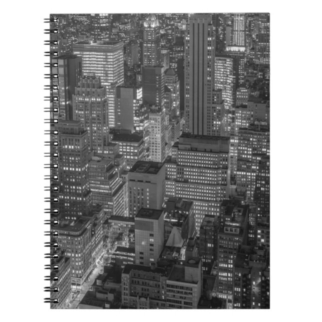 Cuaderno Skyline Black White Red New York City (Frente)