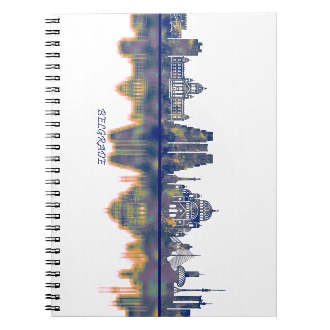 Cuaderno Skyline de Belgrado (Frente)