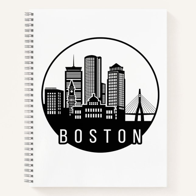 Cuaderno Skyline de Boston (Anverso)