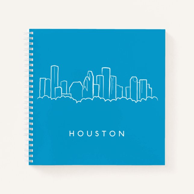 Cuaderno Skyline de Houston (Anverso)