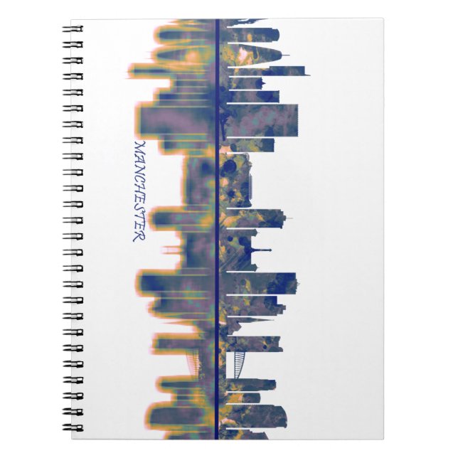 Cuaderno Skyline de Manchester (Frente)