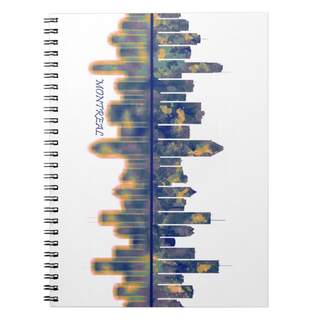 Cuaderno Skyline de Montreal (Frente)