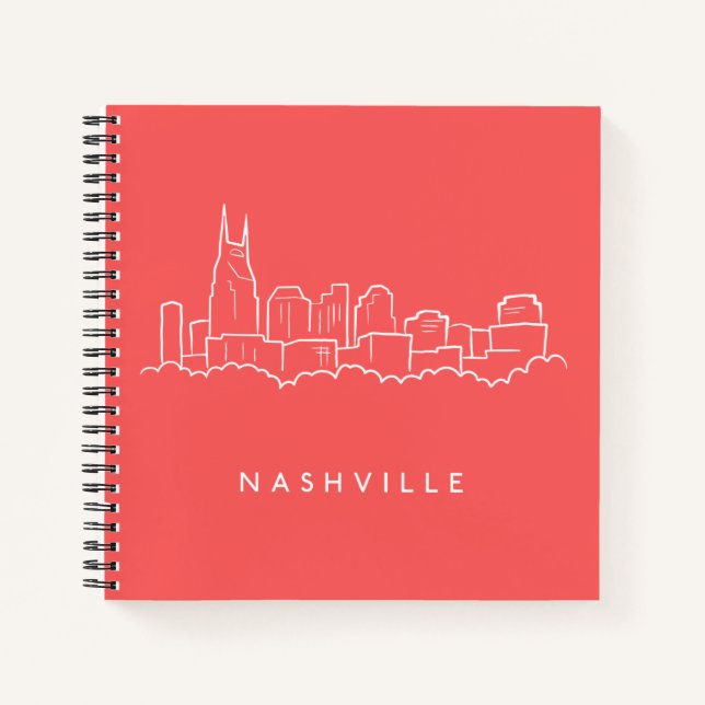 Cuaderno Skyline de Nashville (Anverso)