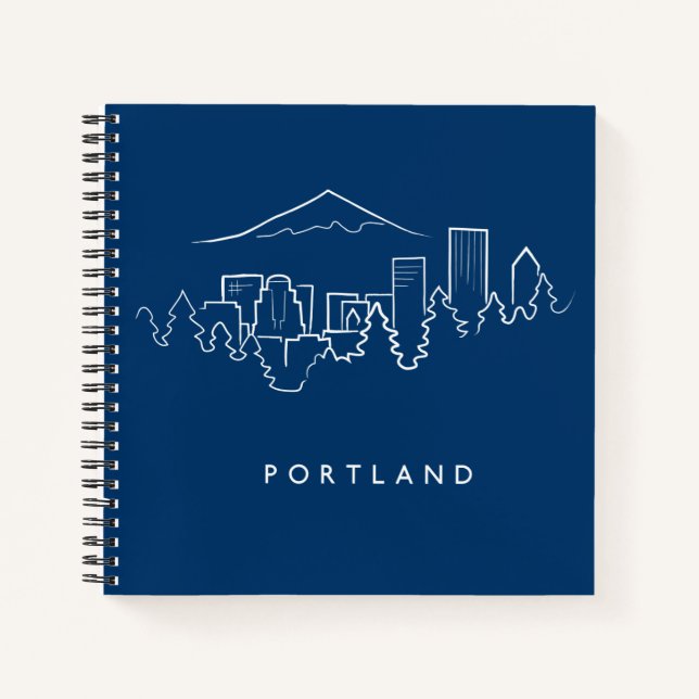 Cuaderno Skyline de Portland (Anverso)