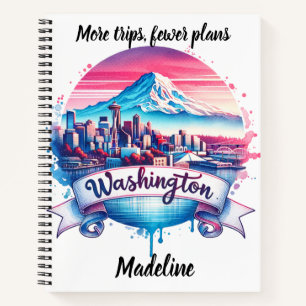 Cuaderno Skyline de Washington al atardecer