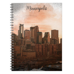 Cuaderno Skyline Minneapolis Minnesota