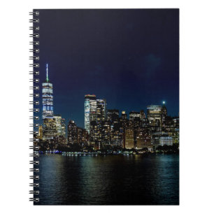 Cuaderno Skyscraper de Nueva York Torres Night USA