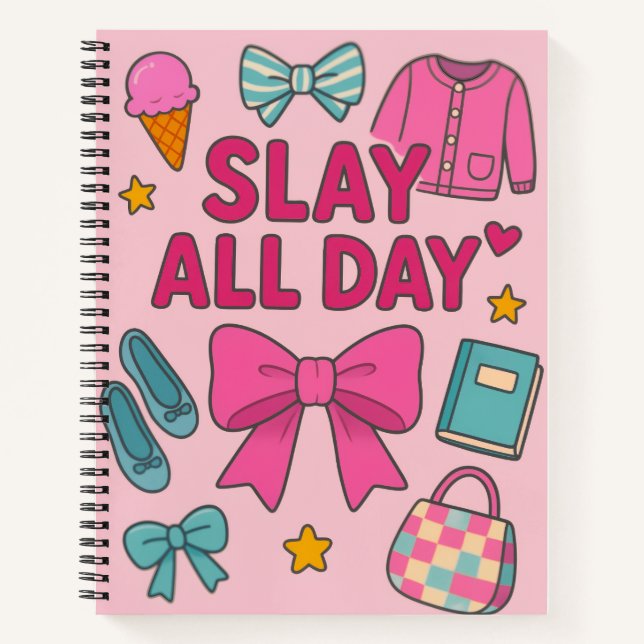 Cuaderno Slay All Day Preppy (Anverso)