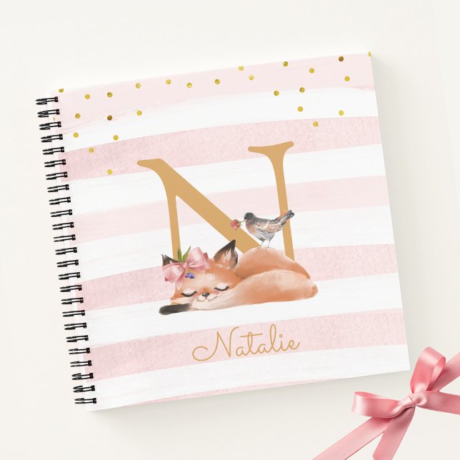Cuaderno Sleepy Fox Ilustracion Chica Simple Sketchbook (Subido por el creador)