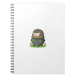 Cuaderno Sleepy Treasure Keeper Hedgehog St.Patrick's Day