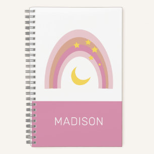 Cuaderno 'Sleepytime Rainbow', Boho Rosa personalizado ador