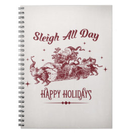 Cuaderno Sleigh All day Vintage Christmas