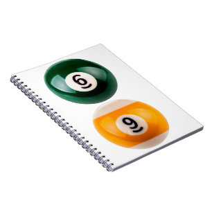 Cuaderno SlipperyJoe 69 mesa de billar dos bolas de billar