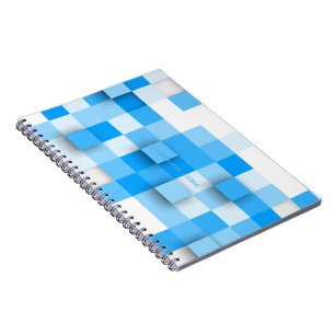 Cuaderno SlipperyJoe's cuadrados arte mosaico moderno tres-