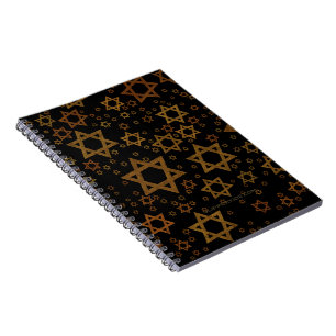 Cuaderno SlipperyJoe's Estrella David temática de Hanukkah 