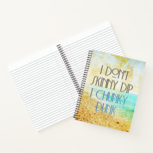 Cuaderno SlipperyJoe's Skinny Dip Chunky Dunk azul claro wa