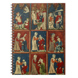 Cuaderno Sloane escenas médicas y bíblicas de 1977 fol.2V