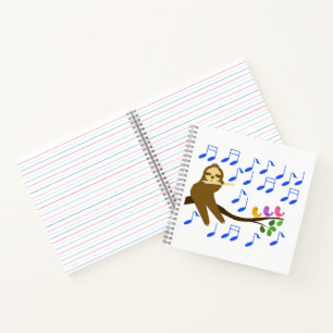 Cuaderno Sloth and Birds tocan música