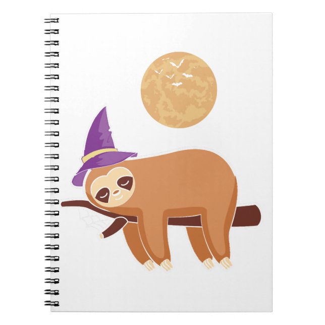 Cuaderno sloth halloween, halloween sloth (Frente)