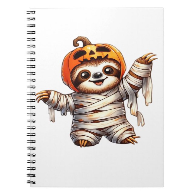 Cuaderno Sloth Mummy Halloween Classic T-Shirt (Frente)