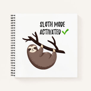 Cuaderno Sloth Says   Modo de ranura activado