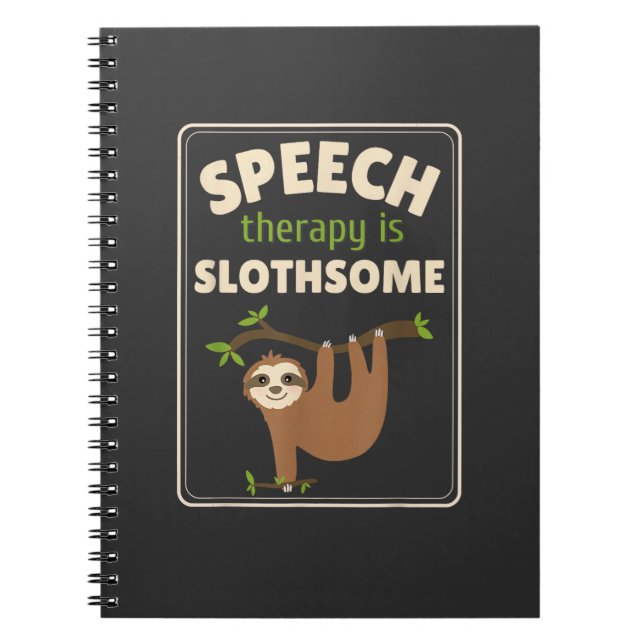 Cuaderno Sloth Speech Therapist Speech Therapy Pathology T- (Frente)
