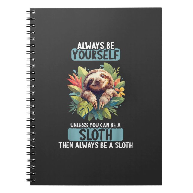 Cuaderno Sloths Sloth T-Shirt (Frente)