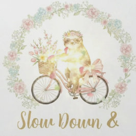 Cuaderno Slow Down & Smell the Flowers Sloth Notebook