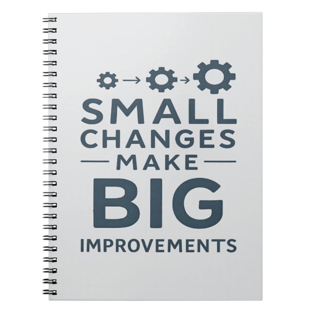 Cuaderno Small Changes Make Big Improvements Kaizen culture (Frente)