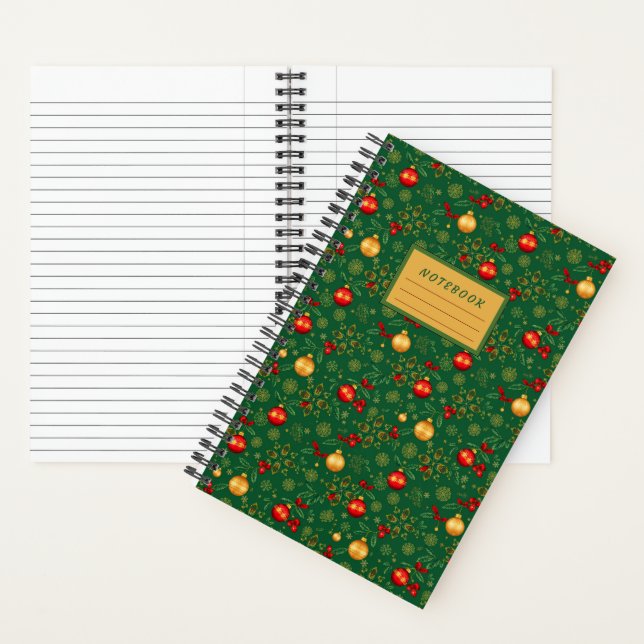 Cuaderno Small Emerald Green Christmas Notebook (Interior)