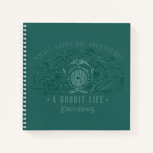 Cuaderno Small Steps, Big Adventures - A Hobbit Life (Anverso)