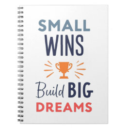Cuaderno Small Wins Build Big Dreams